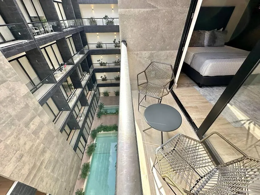 Apartment 1Br Beautiful Condo -Rooftop Pool With Stunning View Playa del Carmen Mexico