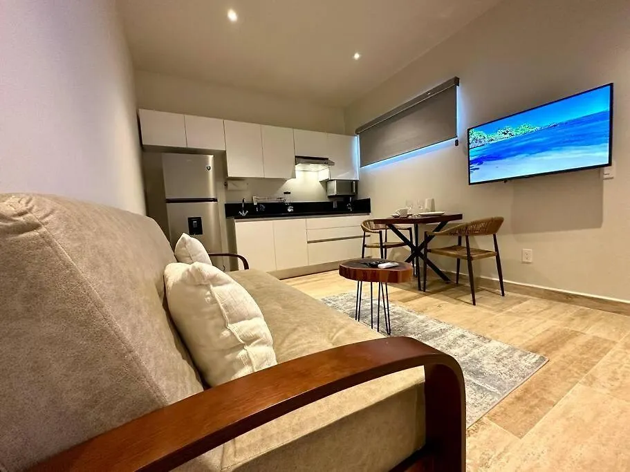 1Br Beautiful Condo -Rooftop Pool With Stunning View Playa del Carmen Apartment